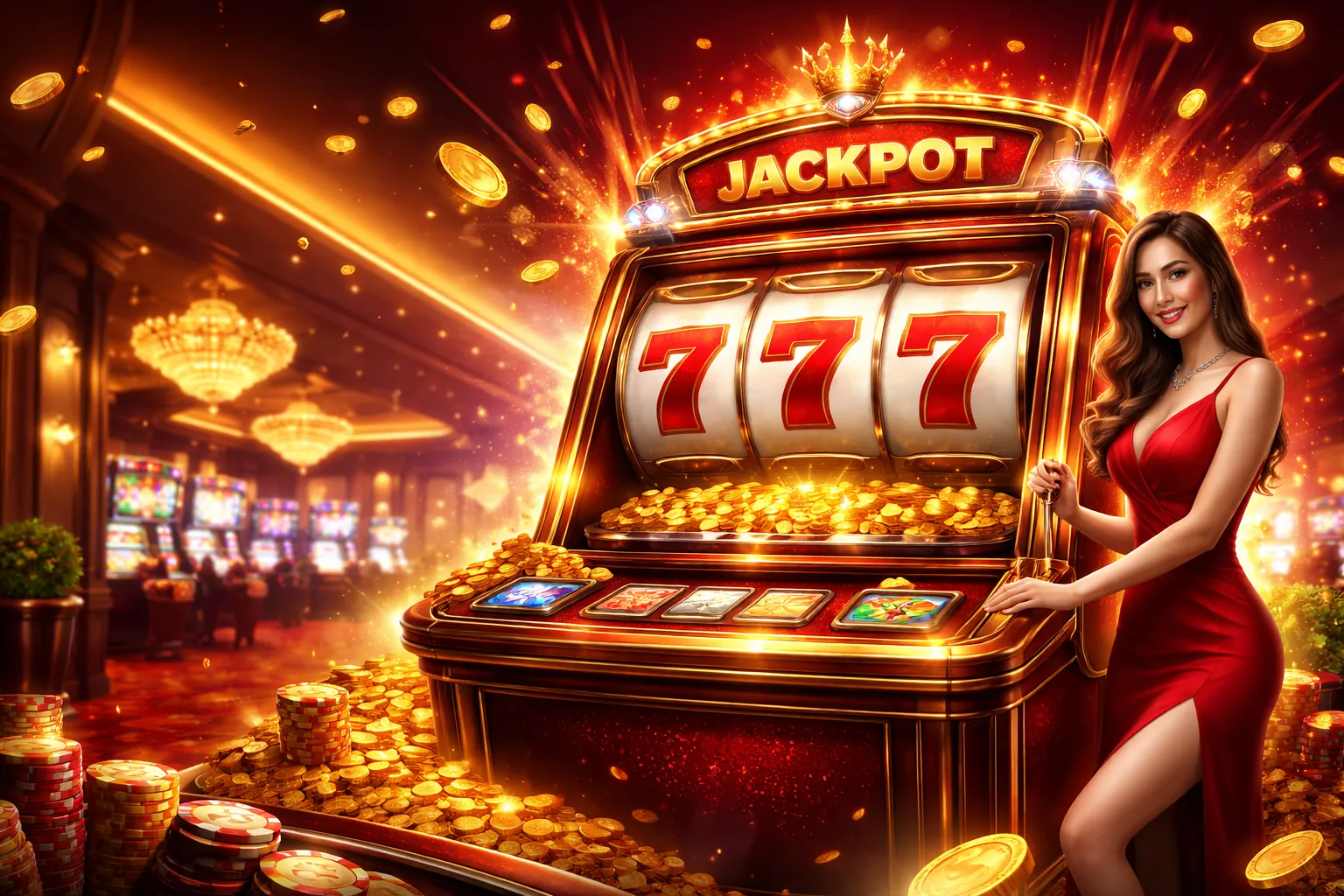 Hình ảnh chính sảnh Nổ Hũ 69vin Xổ Số với biểu tượng Jackpot lớn